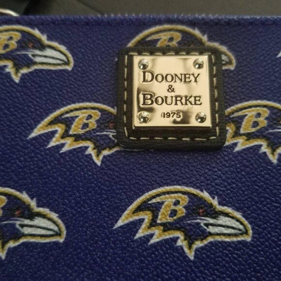 Dooney & Bourke Baltimore Ravens Saffiano Stadium Wristlet - Picture 8 of 9